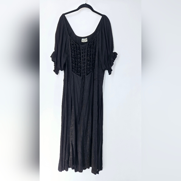 Holy Clothing Dresses & Skirts - Holy Clothing Black Bohemian Dress, Size 2X